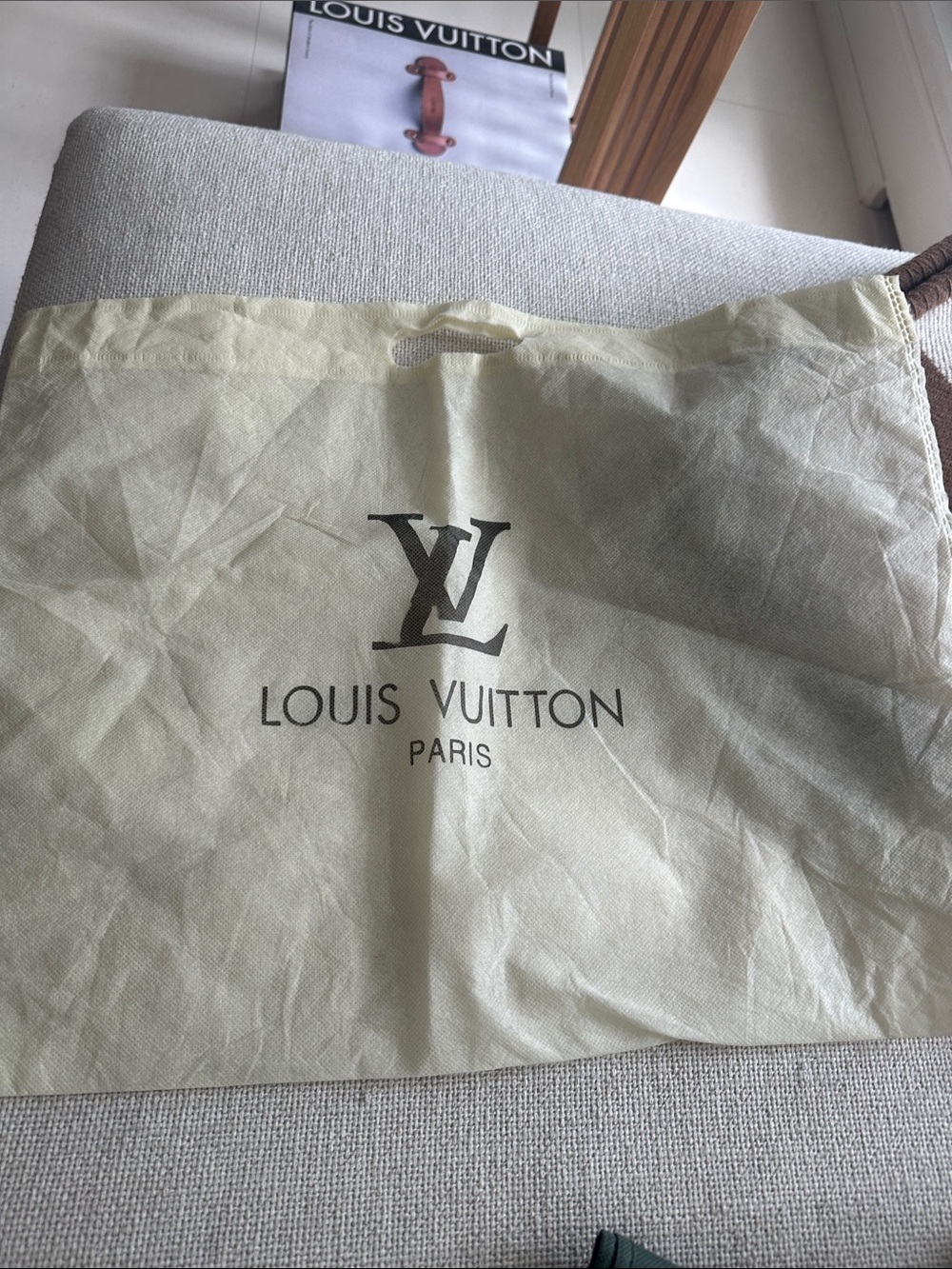Affordable Fashion Finds Cream Logo Dust Bag